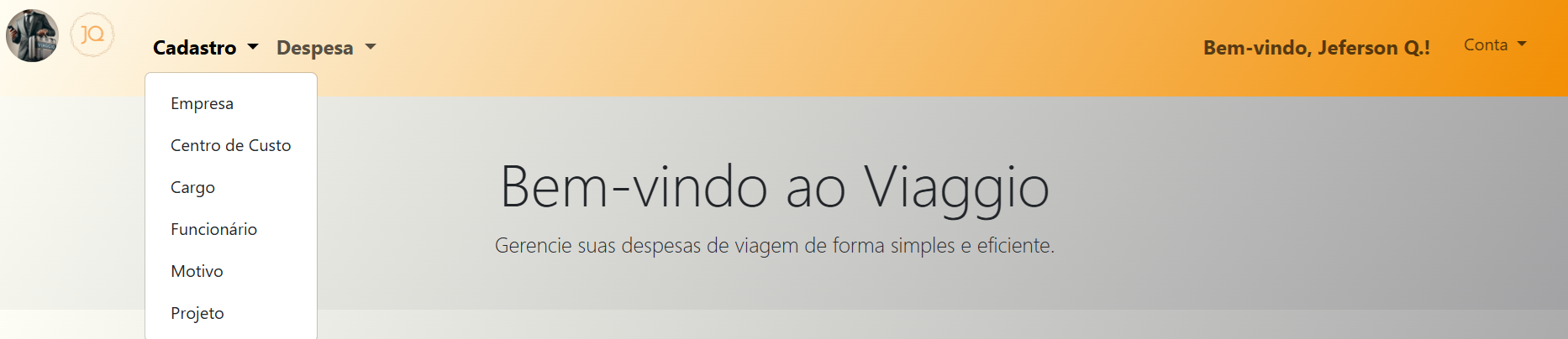 Tela do Viaggio